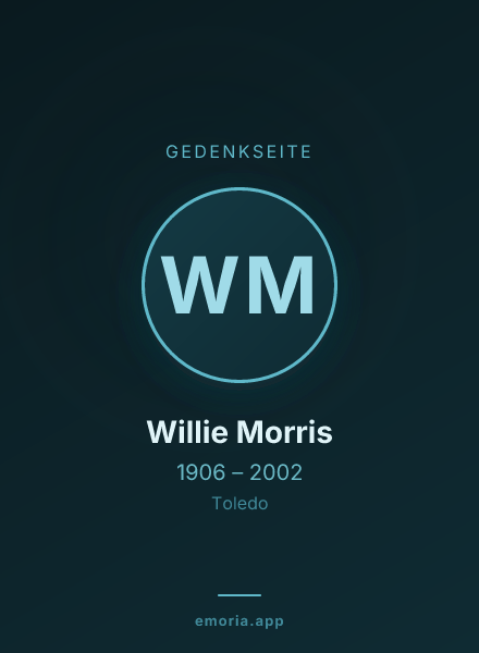 Gedenkportrait von Willie Morris