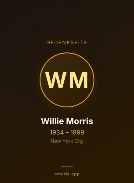 Gedenkportrait von Willie Morris