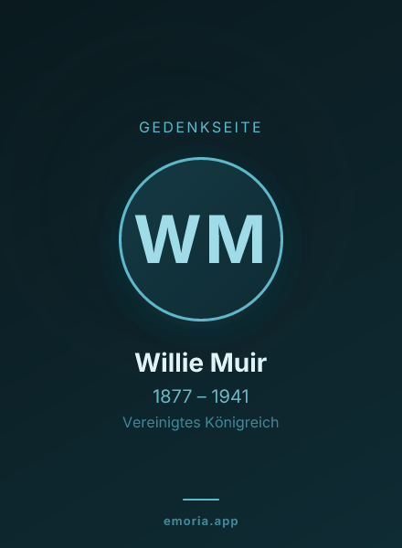 Gedenkportrait von Willie Muir