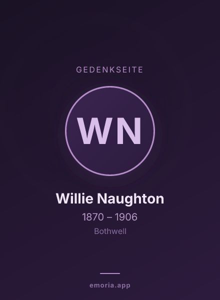 Gedenkportrait von Willie Naughton