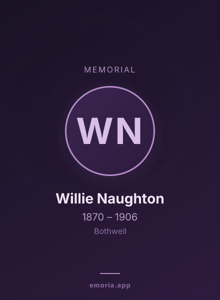 Memorial portrait of Willie Naughton