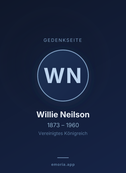 Gedenkportrait von Willie Neilson