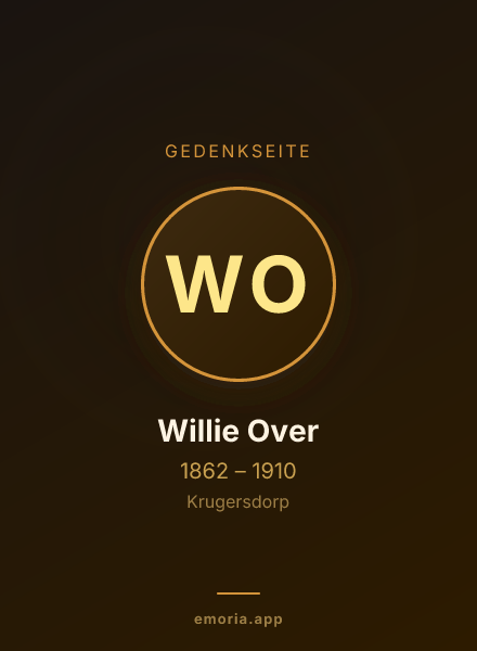 Gedenkportrait von Willie Over