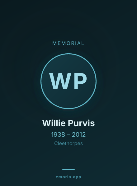 Memorial portrait of Willie Purvis