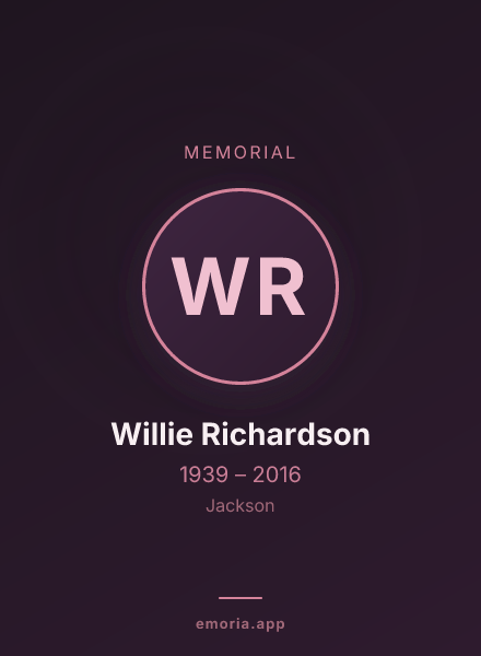 Memorial portrait of Willie Richardson
