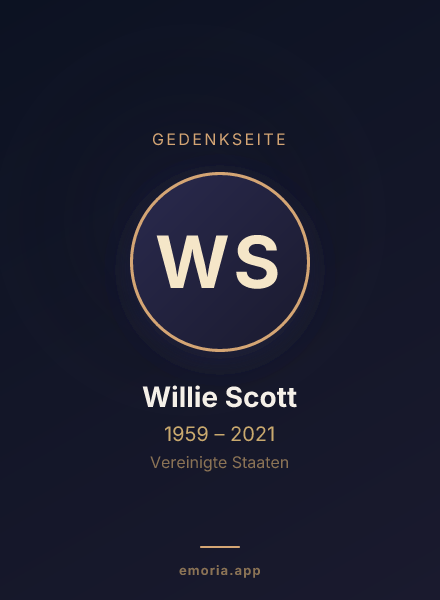 Gedenkportrait von Willie Scott