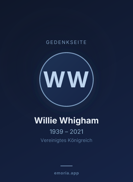 Gedenkportrait von Willie Whigham
