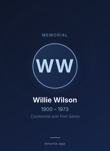 Memorial portrait of Willie Wilson