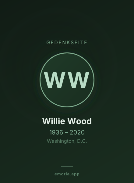 Gedenkportrait von Willie Wood