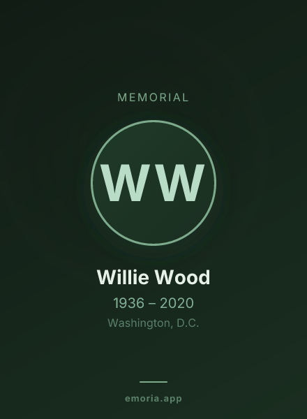 Memorial portrait of Willie Wood