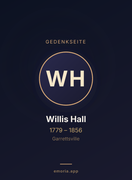 Gedenkportrait von Willis Hall