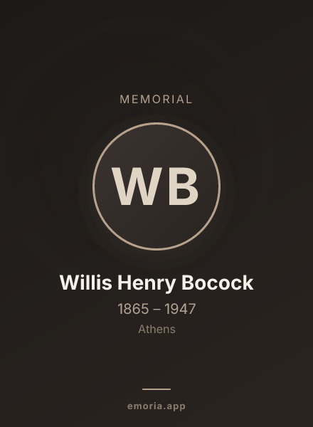 Memorial portrait of Willis Henry Bocock