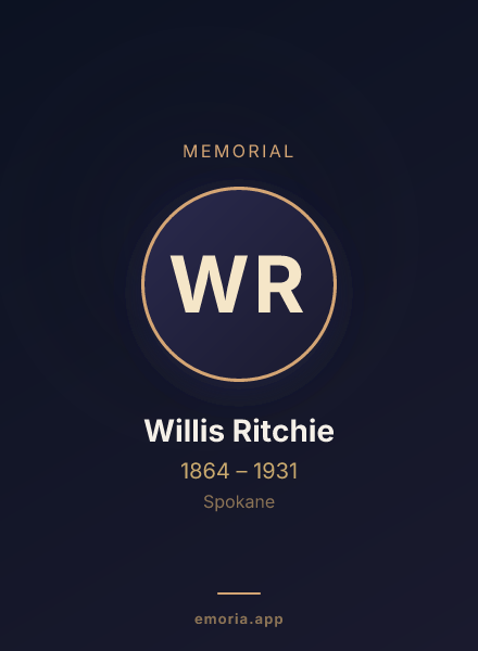 Memorial portrait of Willis Ritchie
