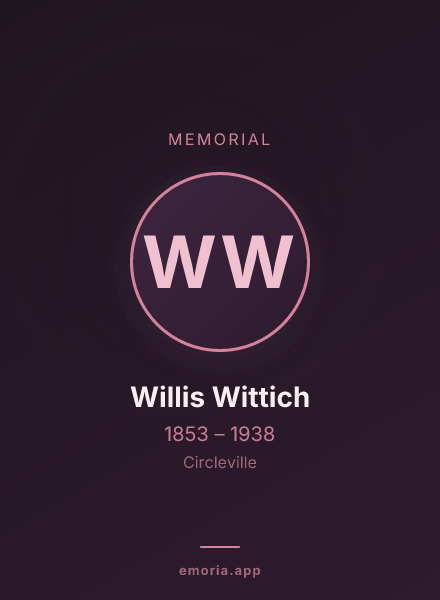 Memorial portrait of Willis Wittich