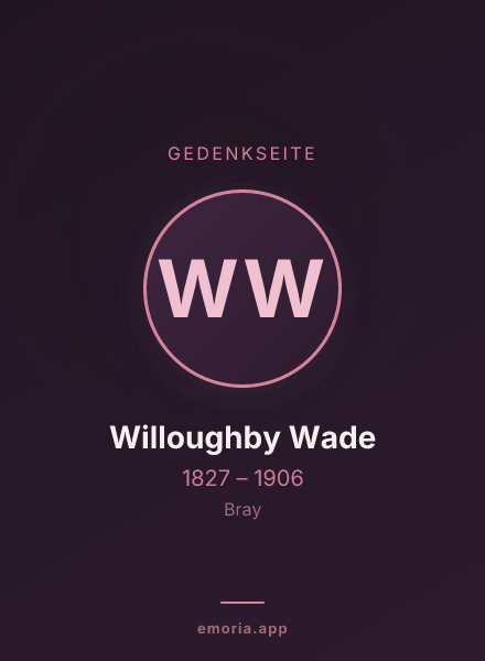 Gedenkportrait von Willoughby Wade