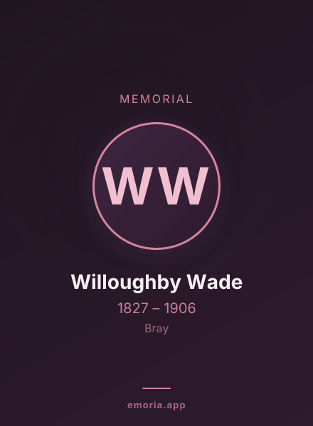 Memorial portrait of Willoughby Wade