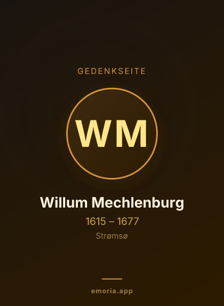 Gedenkportrait von Willum Mechlenburg
