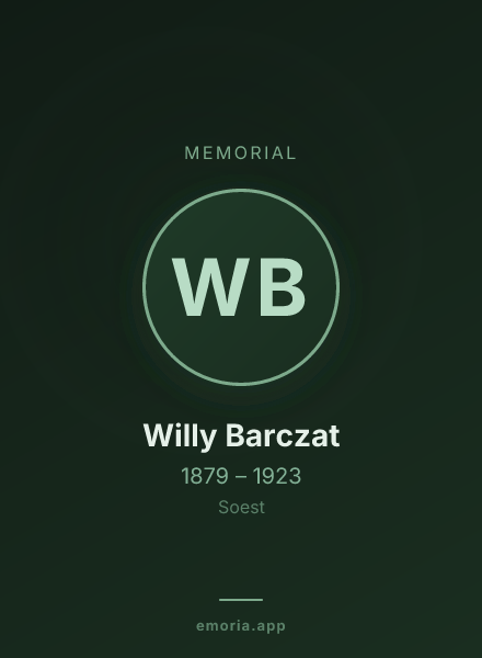 Memorial portrait of Willy Barczat