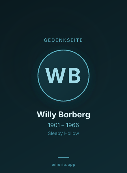 Gedenkportrait von Willy Borberg