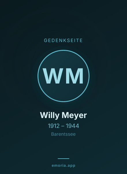 Gedenkportrait von Willy Meyer