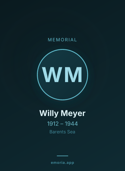 Memorial portrait of Willy Meyer