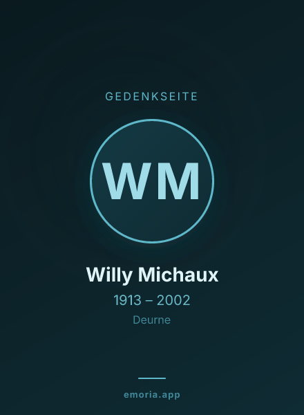 Gedenkportrait von Willy Michaux