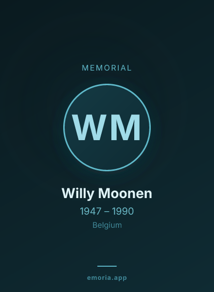 Memorial portrait of Willy Moonen