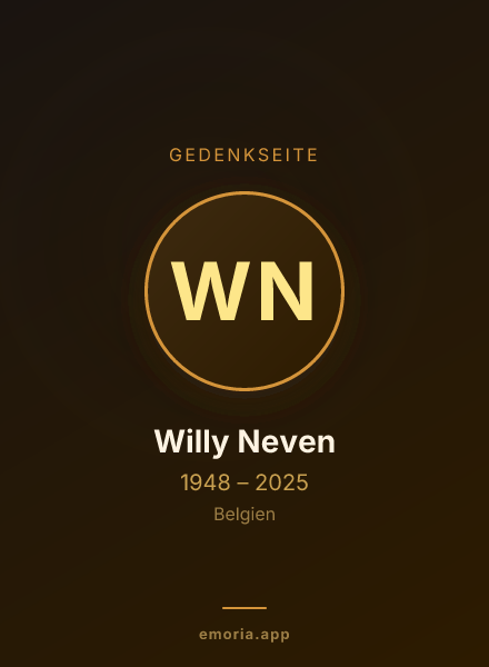Gedenkportrait von Willy Neven