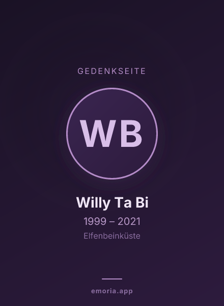 Gedenkportrait von Willy Ta Bi