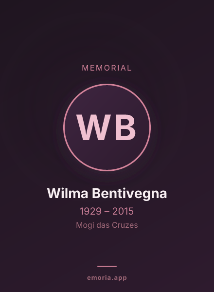 Memorial portrait of Wilma Bentivegna
