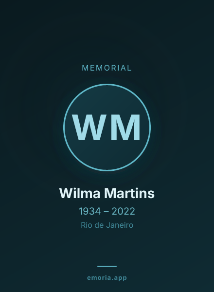 Memorial portrait of Wilma Martins