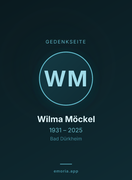 Gedenkportrait von Wilma Möckel