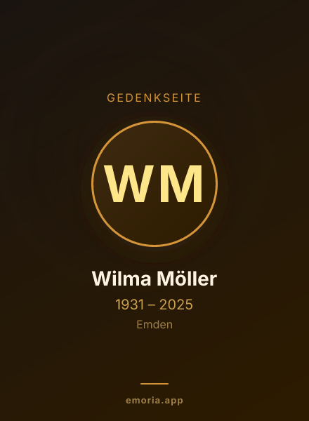 Gedenkportrait von Wilma Möller