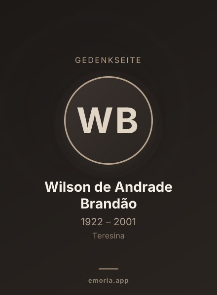 Gedenkportrait von Wilson de Andrade Brandão