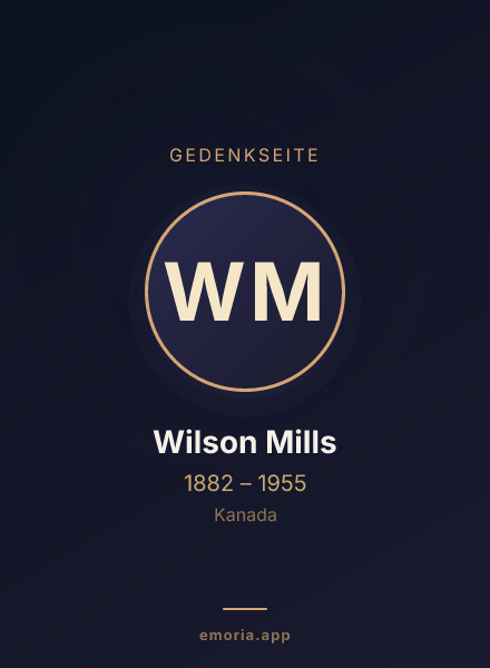 Gedenkportrait von Wilson Mills