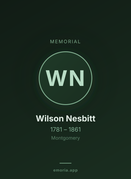 Memorial portrait of Wilson Nesbitt