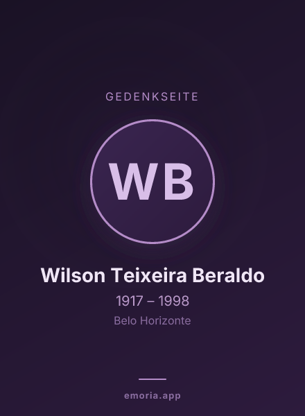 Gedenkportrait von Wilson Teixeira Beraldo