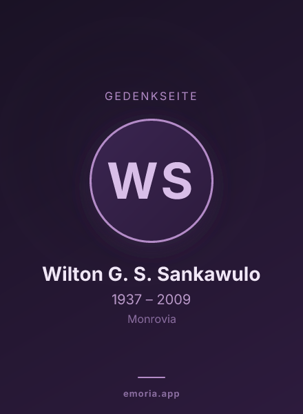 Gedenkportrait von Wilton G. S. Sankawulo