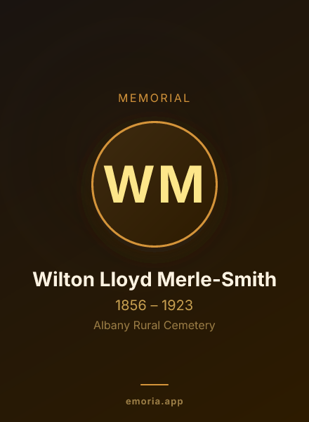 Memorial portrait of Wilton Lloyd Merle-Smith