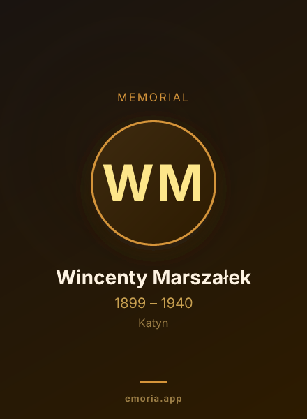 Memorial portrait of Wincenty Marszałek