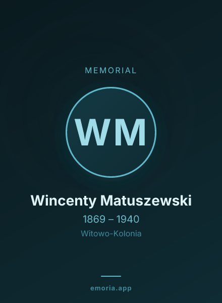 Memorial portrait of Wincenty Matuszewski