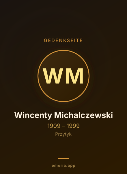 Gedenkportrait von Wincenty Michalczewski