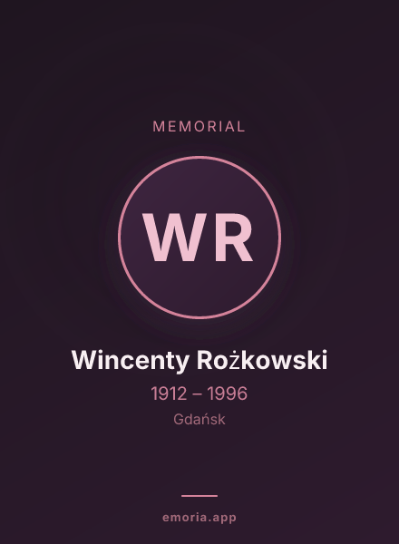 Memorial portrait of Wincenty Rożkowski