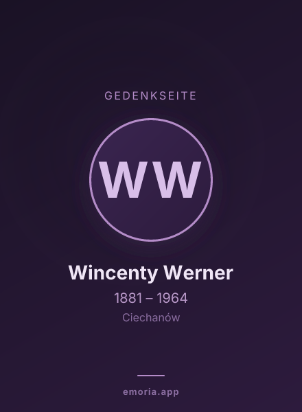 Gedenkportrait von Wincenty Werner
