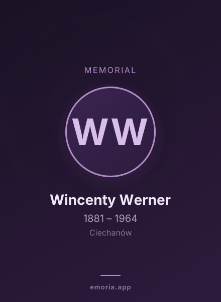 Memorial portrait of Wincenty Werner