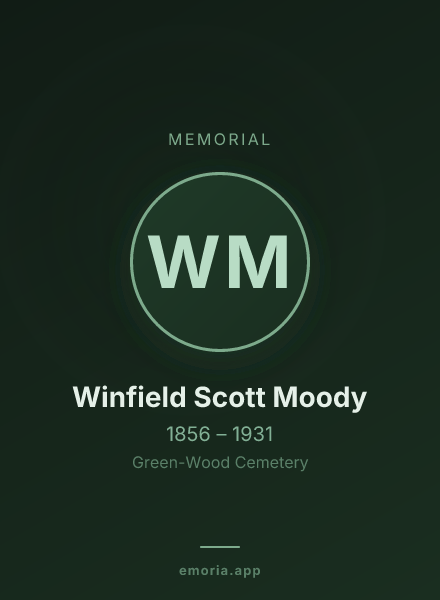 Memorial portrait of Winfield Scott Moody
