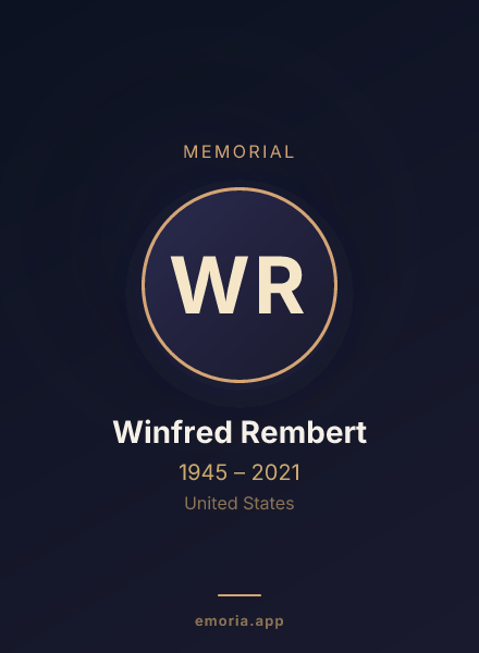 Memorial portrait of Winfred Rembert