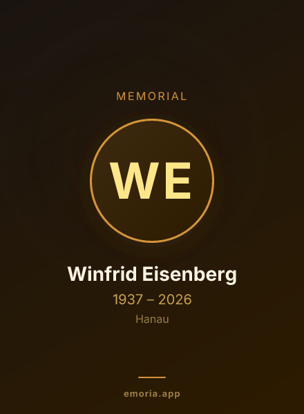 Memorial portrait of Winfrid Eisenberg