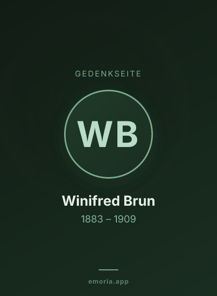 Gedenkportrait von Winifred Brun
