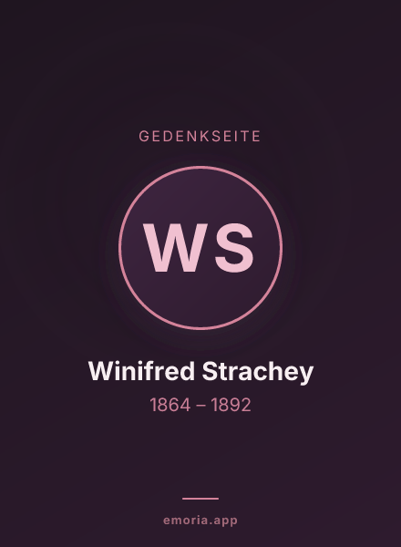 Gedenkportrait von Winifred Strachey